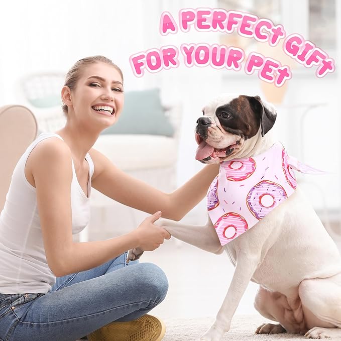 100 Pcs Dog Bandanas Bulk Hawaiian Dog Bandanas Summer 3 Sizes Washable - Image 6