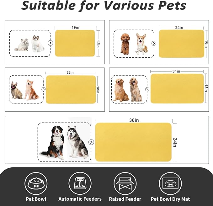 Dog Food Mat - Absorbent Cat Mat - Image 4