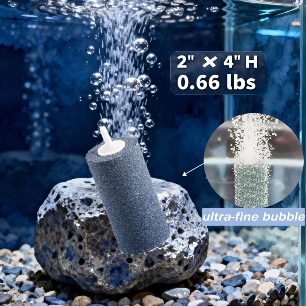 4x2 Inch Large Cylinder Air Stone Aquarium Hydroponics Bubble Diffuser