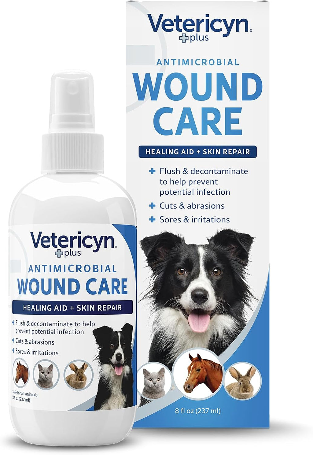 Vetericyn Plus Dog Wound Care Spray, Lick-Safe Wound & Skin Care, 3 oz
