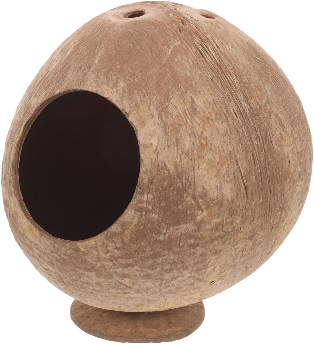 Totority Hamster Hideout Natural Coconut Shell House 5.11X4.72X4.72in