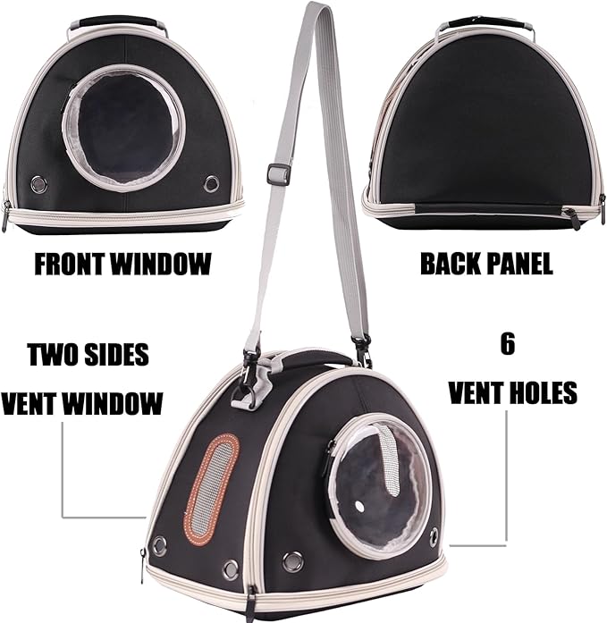 Guinea Pig Travel Carrier Cage, Portable Carry Bag - Image 3