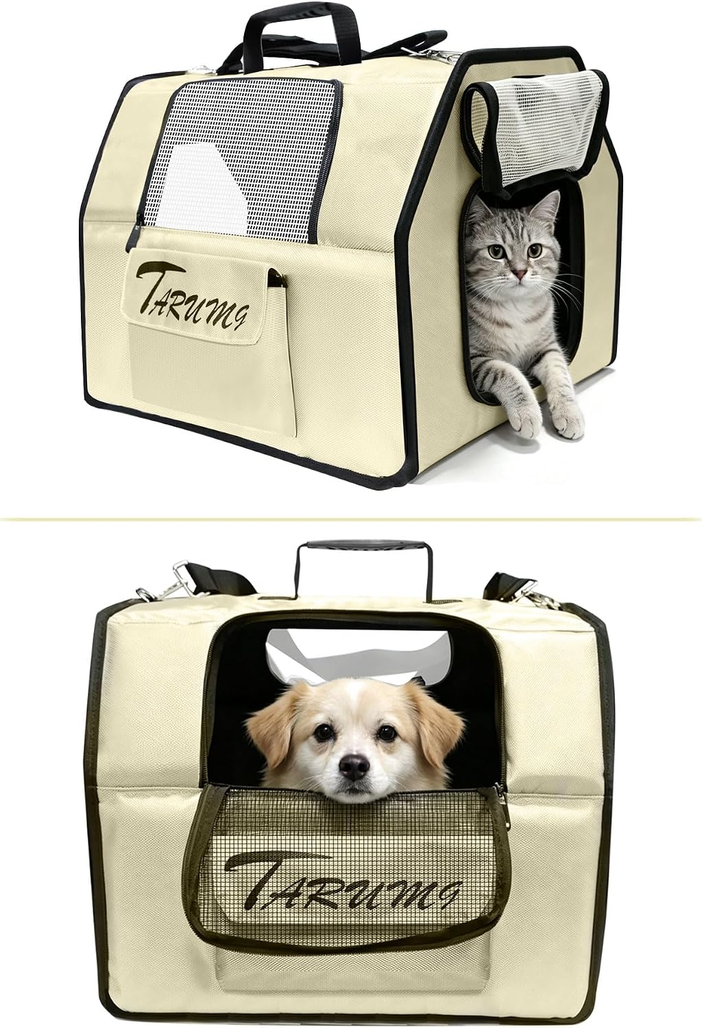 Soft‑Sided Pet Carrier, for Large Cats Small Dogs Puppies Up to 19 lbs