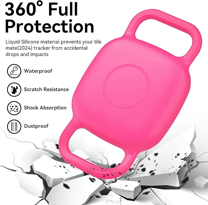 2-Pack Dog Collar Holder for Tile Life360 Mate 2022 Tracker, Waterproof - Image 4