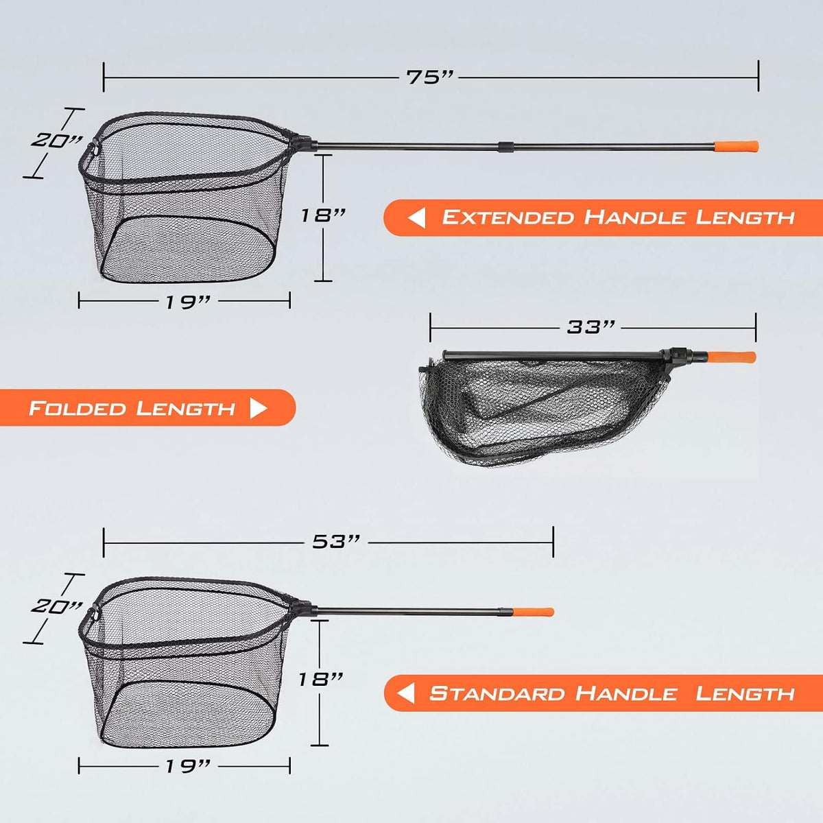 KastKing Brutus Fishing Landing Net with Extendable Handle