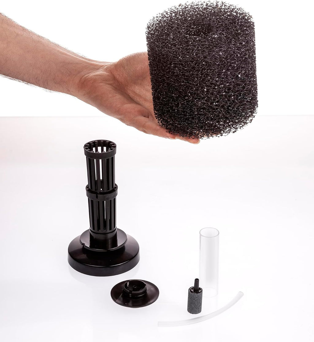 UNEAK Large Aquarium Sponge Filter Fish Tank Silent Filteration Breeding Fry Betta Shrimp Nano Tank Accessories Air Stone 4-inch Airline Tubing up to 40 Gallon