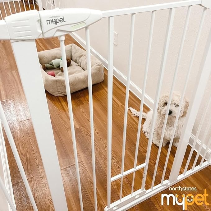 MYPET North States Extra Tall & Wide Walk Thru EasyPass Pet Gate - Image 8