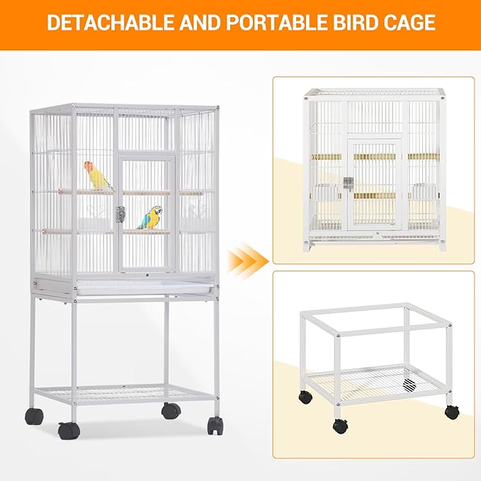 52'' Wrought Iron Birdcage - Image 3