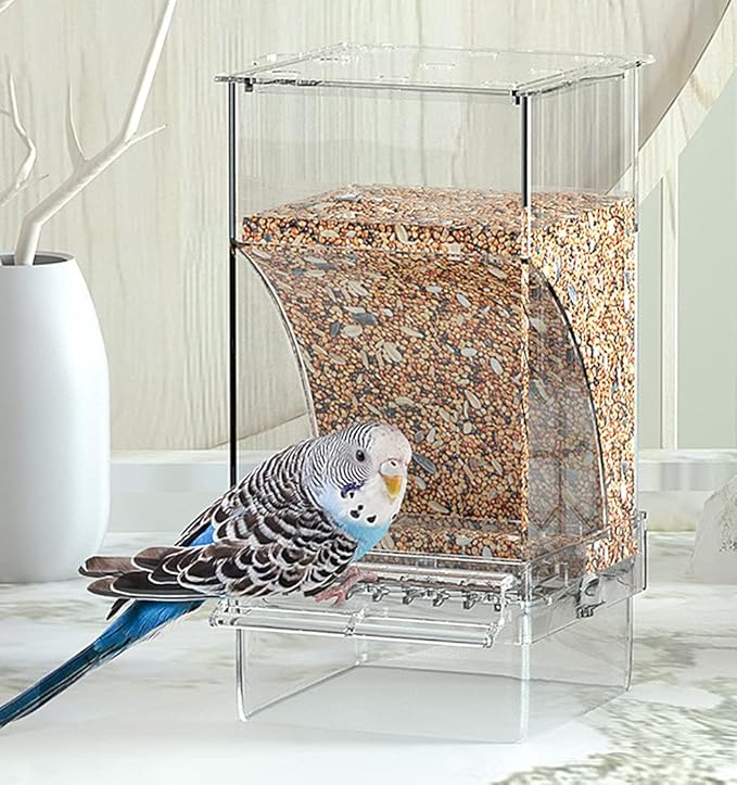 Kenond No Mess Bird Feeder Water Dispenser Set, Automatic Parrot Feeder Cage - Image 7
