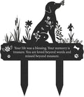 Grave Markers for Cemetery for Dog, Metal Grave Markers Yard Memorial Pet Dog by RNGMSI