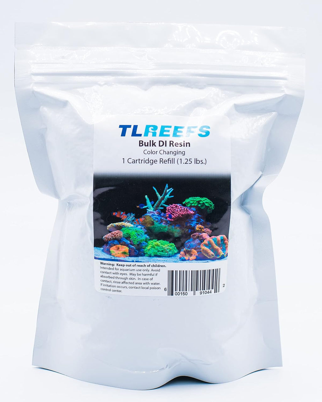 TL Reefs Mixed Bed DI Resin Refill, Color Changing, RODI, 1.25 lb