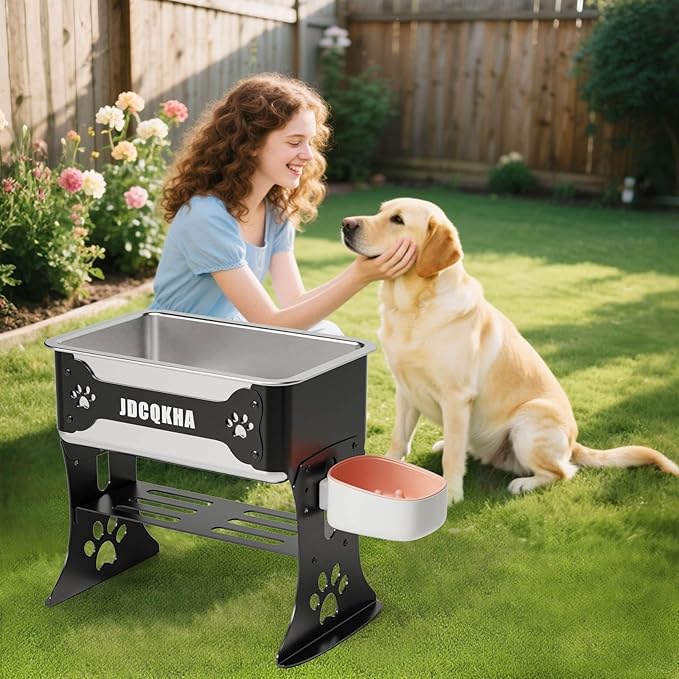 3 Gallon Elevated Large Dog Water Bowl, 3 Height Adjustable Stainless Steel - Image 7