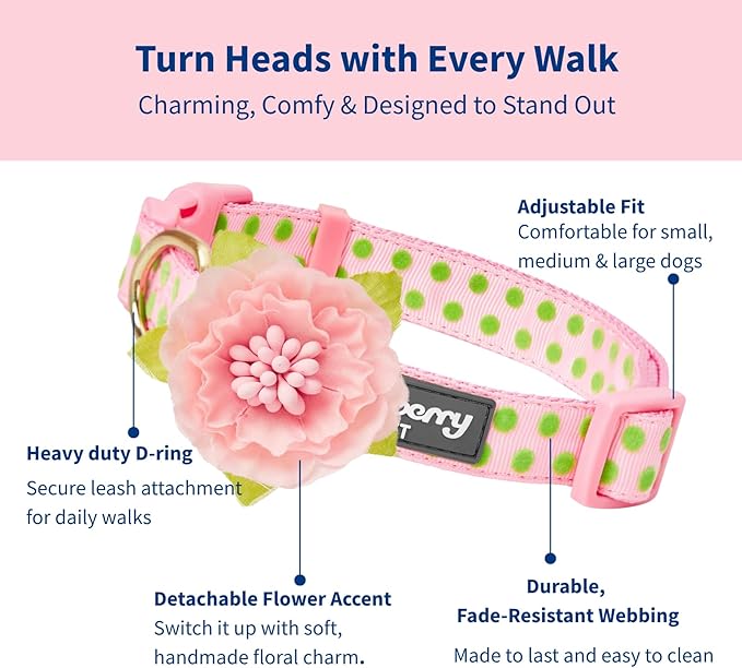 Blueberry Pet Adjustable Flocking Dog Collar - Image 3