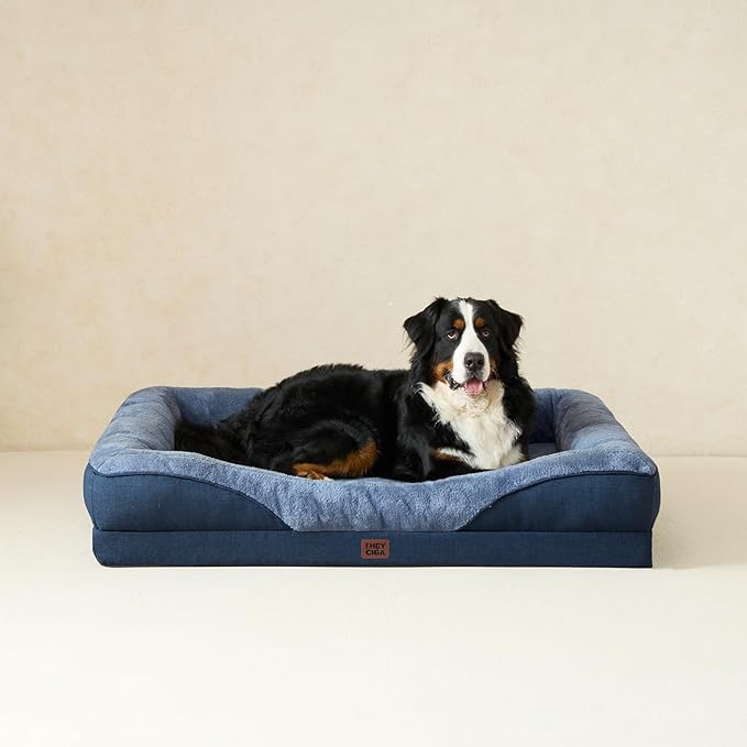 EHEYCIGA Orthopedic Dog Bed for Large Sized Dog, Waterproof Liner & Washable - Image 8
