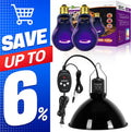 REPTI ZOO 8.5 Inch Deep Dome Reptile Light Fixture with Dimming Temperature Controller & 2PCS Reptile Heat Lamp 150W Night Heat Lamp Moonlight Bulb Purple Infrared Heating Lamp