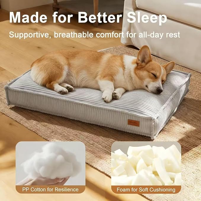 FUKUMARU 5.5-Inch Thick Dog Bed Mat, Washable Cat Bed - Image 3