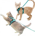 Luxelle 2 Pack Escape-Proof Cat Harness and Leash Set for Walking – Adjustable No Pull Soft Vest with Easy-Wear Buckle, Reflective Straps, Breathable Mesh – Outdoor Travel Harness for Cats & Kittens