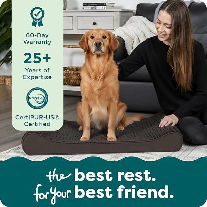 FurHaven Orthopedic Dog Bed for Large Dogs, Luxe Lounger Contour Mattress - Image 9