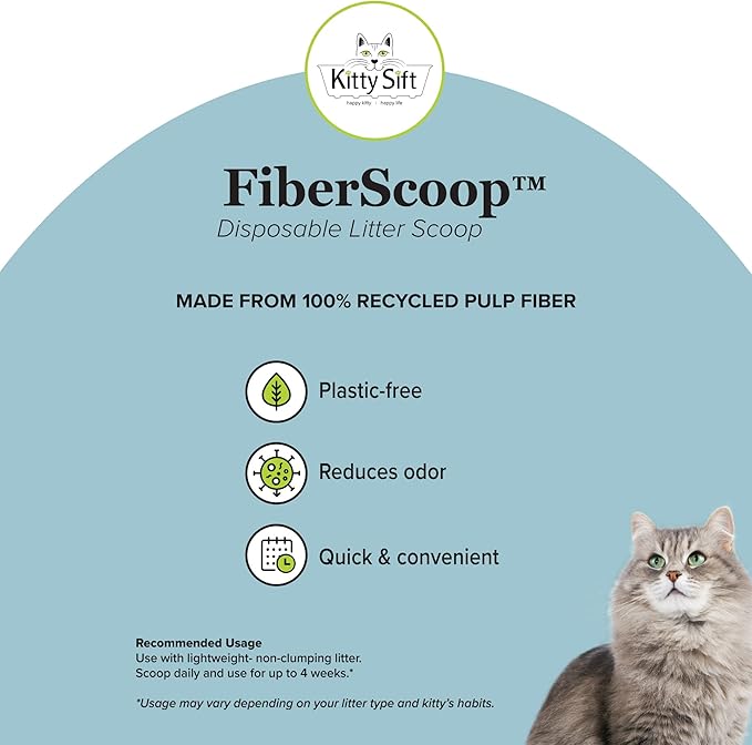 Kitty Sift FiberScoop Disposable Litter Scoop, Plastic-Free & Sustainable - Image 11