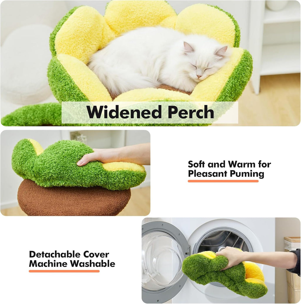 Woochpet Cat Tree Tower, Green