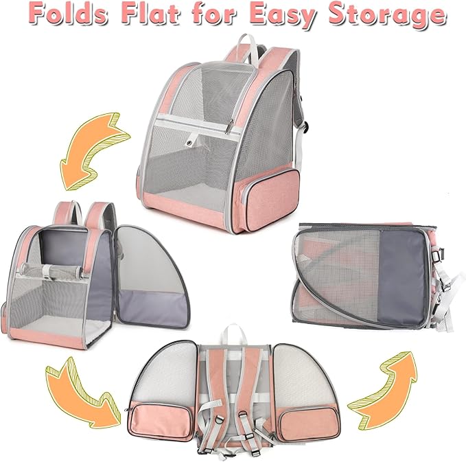Cat Backpack Carrier, Large Pet Backpack - Image 7