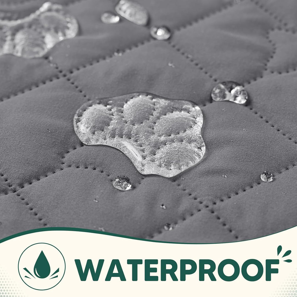 PAWFINITY Waterproof Bed Cover for Dogs, Pet Blanket for Mattress Washable