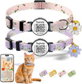 Smart QR Code Cat Collar 2-Pack, Adjustable Safety Breakaway Collar by Taghelp