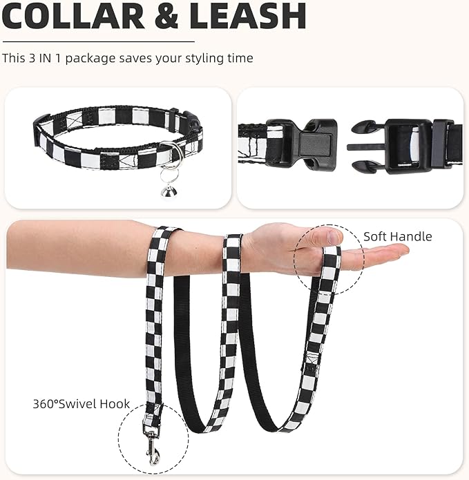 PUPTECK Adjustable Dog Harness Collar and Leash Set Step in No Pull Pet Harness - Image 3