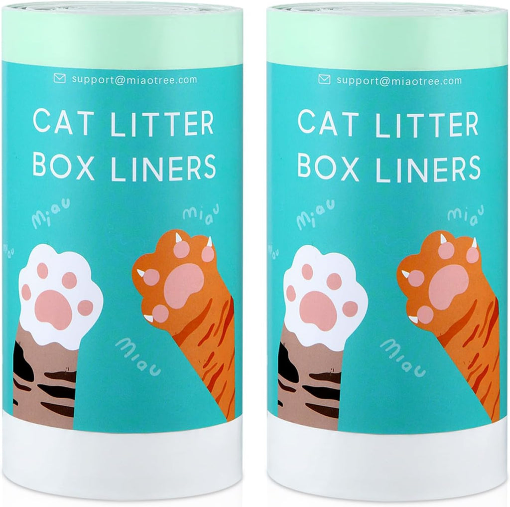 20 Count Jumbo Cat litter Box Liners, 46" x 19" Extra Large Heavy Duty Litter Pan Liner Bags with Drawstring for Pet Cat Litter Tray (Unscented)