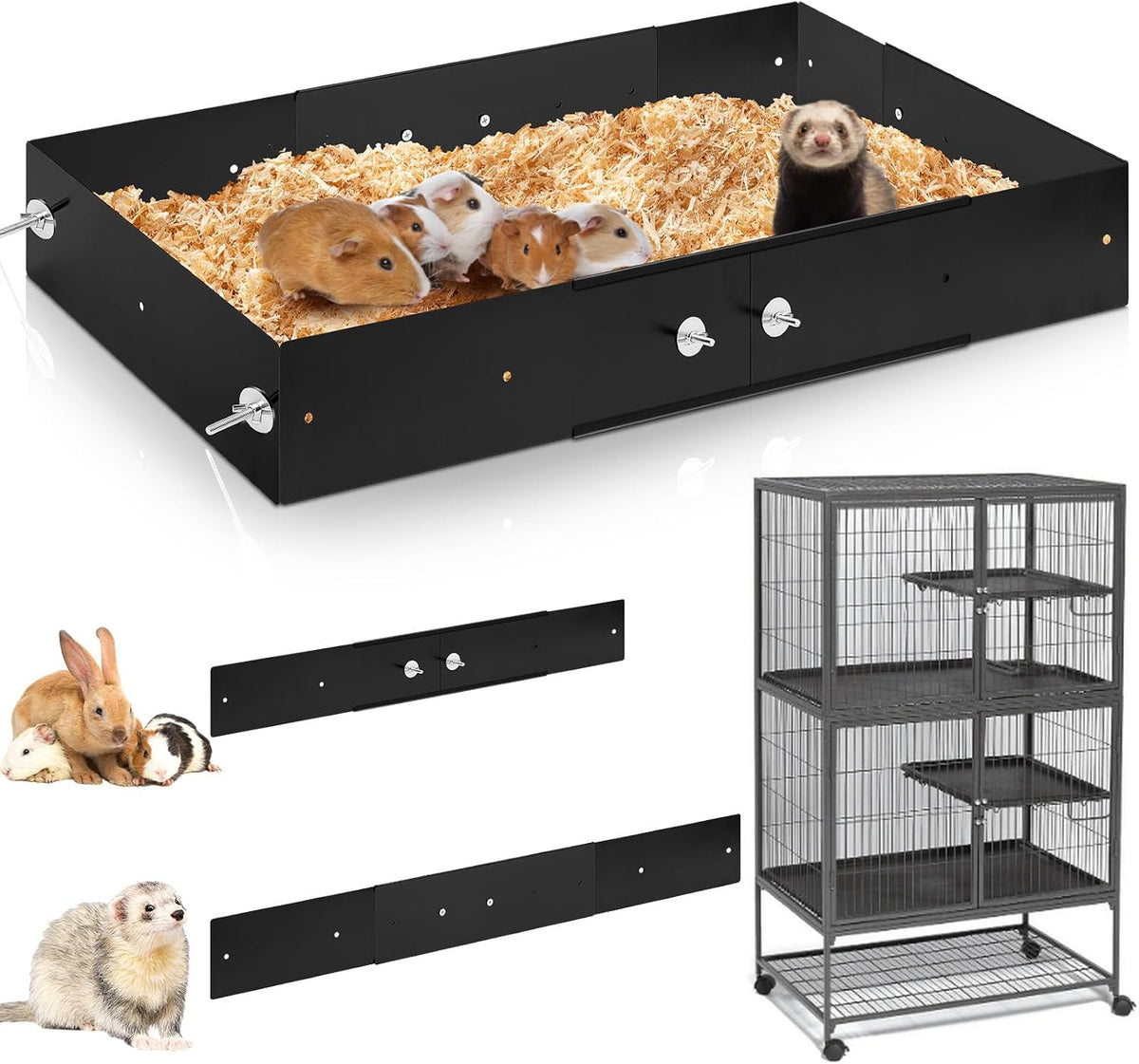 9 Pcs Scatter Guards Compatible with Ferret & Critter Nation Cages