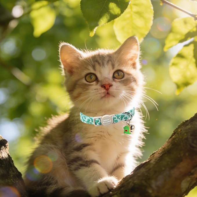 Unique Style Paws Baseball Kitten Collars, Cute Blue Cats Collar - Image 5
