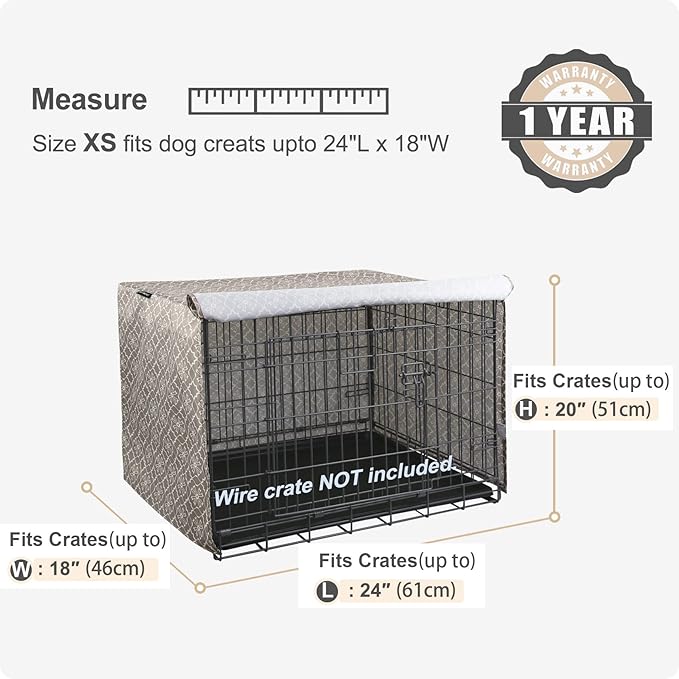 Explore Land Pattern Dog Crate Cover - Image 2