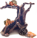Hermit Crab Climbing Toys Aquarium Decorations Artificial Tree Trunk Ornaments Betta Fish Hideout Caves Reptile Habitat Decor Accessories for Leopards Geckos Lizards