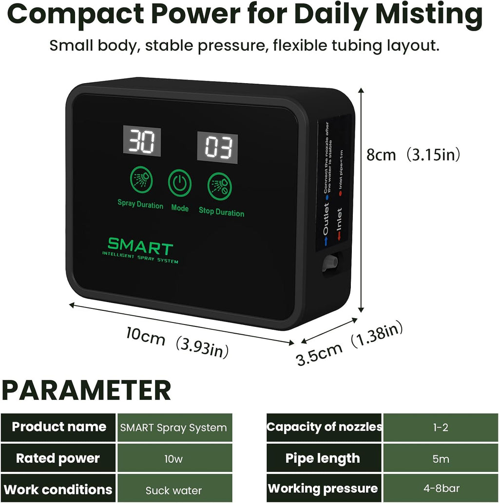 Reptile Smart Mister, Reptile Humidifiers Misting System with Timer