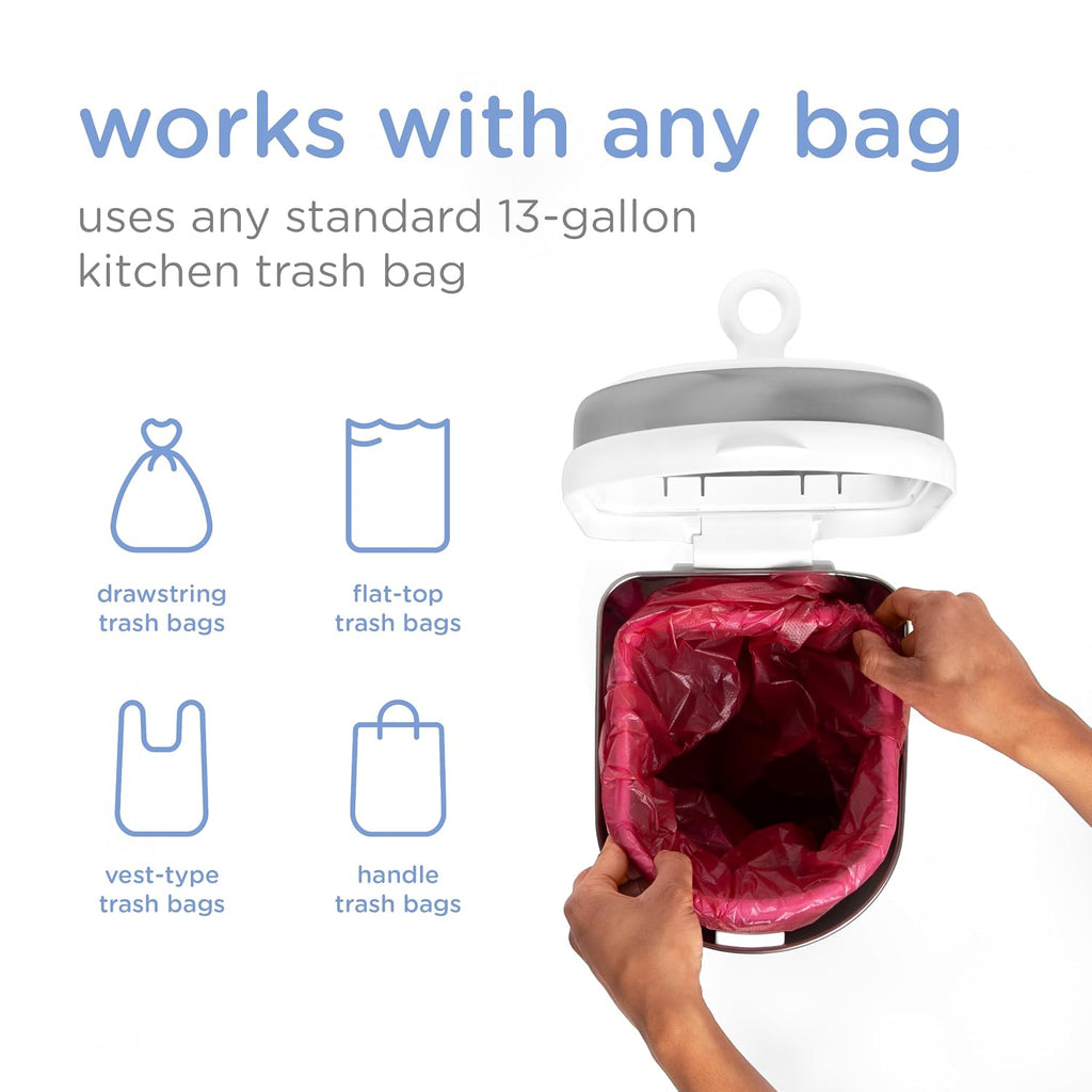 Ubbi Pet Waste Pail, White