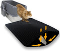 Cat Litter Box Mat,Double-Layer Honeycomb Litter Trap 30"x22" Blakc