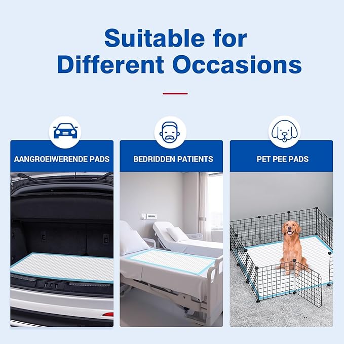 Bed Pads Disposable 40"X60" Super Absorbent Pee Pads, Oversized Underpads - Image 8
