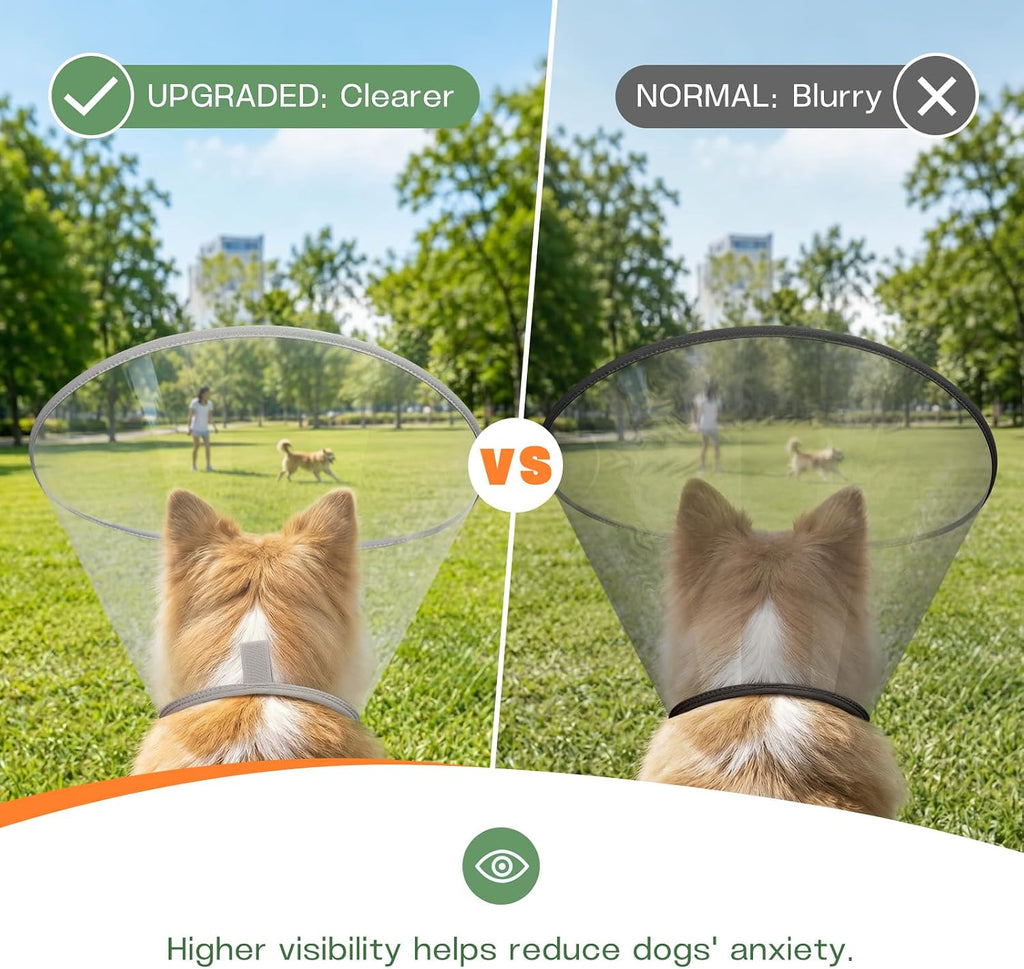 Dog Cone Collar to Stop Licking with Soft Liner Recovery Collar Alternative
