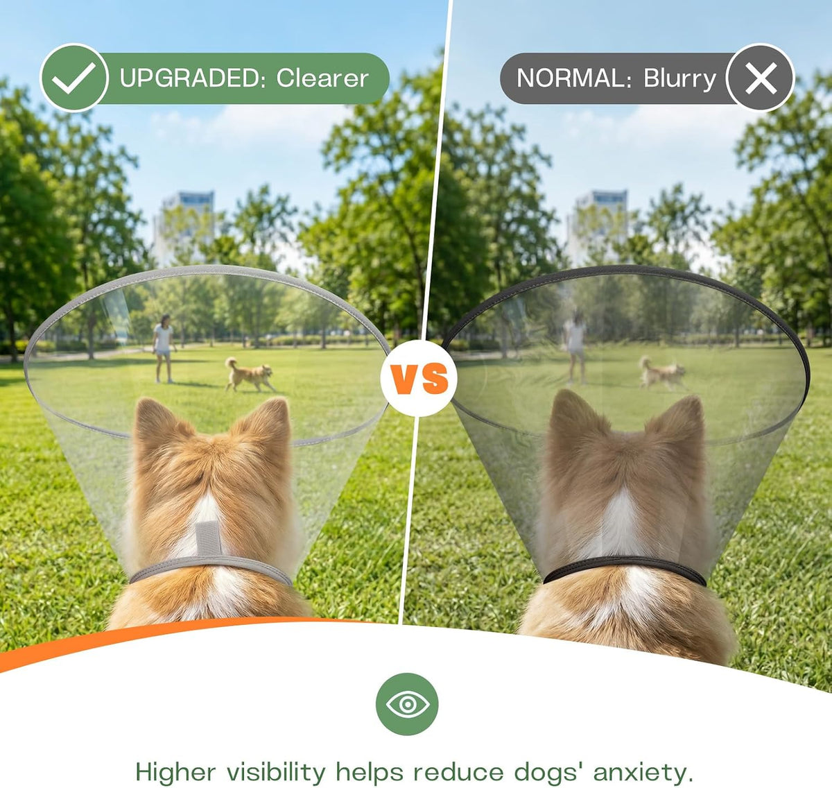 Dog Cone Collar to Stop Licking with Soft Liner Recovery Collar Alternative