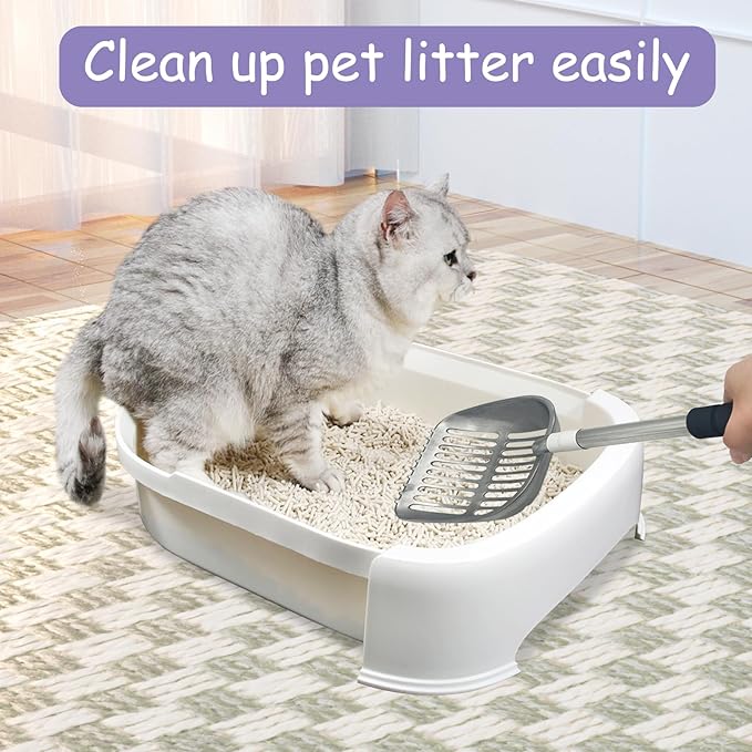 PINVNBY Cat Litter Scooper, Long Handle Litter Sifter Scoop - Image 3