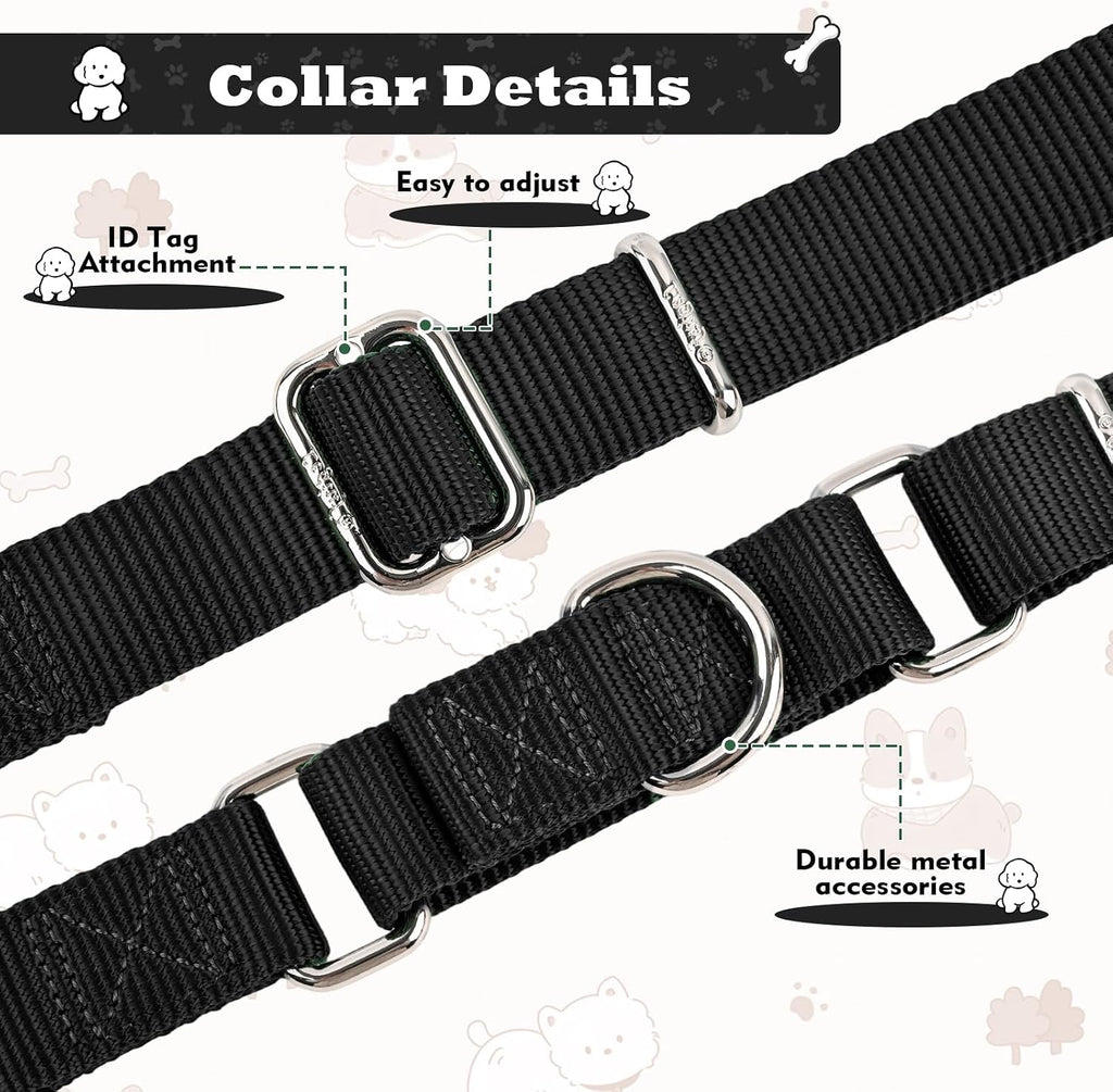 Martingale Collar with Quick Release Buckle for Medium Large Dog