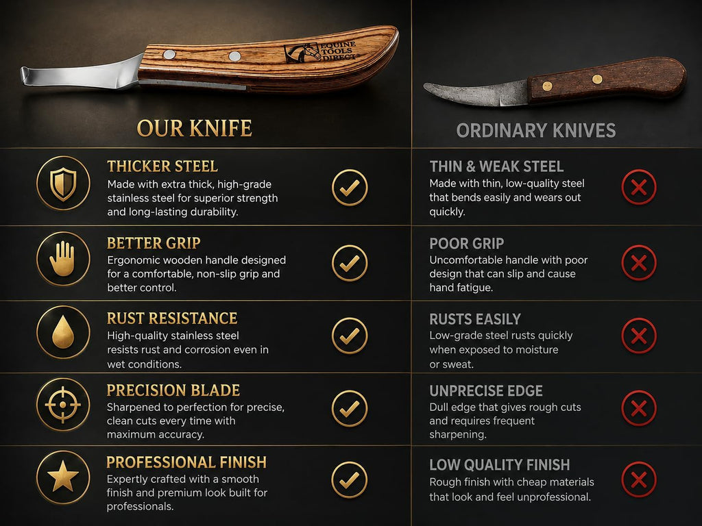 Right-Handed Farrier Hoof Knife