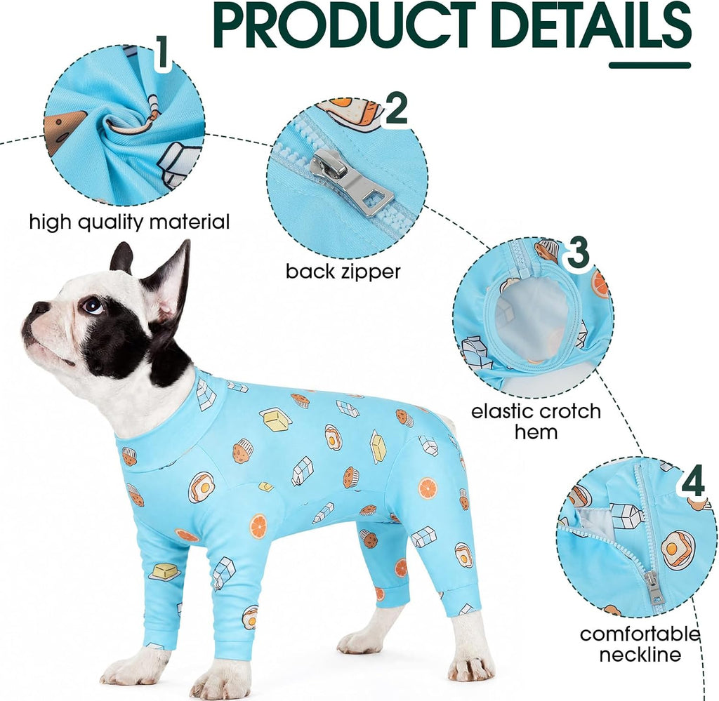 Kuoser Dog Recovery Suit, Anti-Licking Pajamas for Wounds