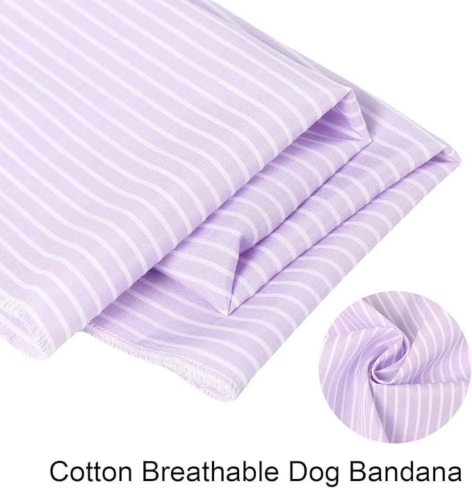 ARING PET Summer Dog Bandana-Cute Lavender Dog Bandanas, Comfortable Pet Scarf - Image 2
