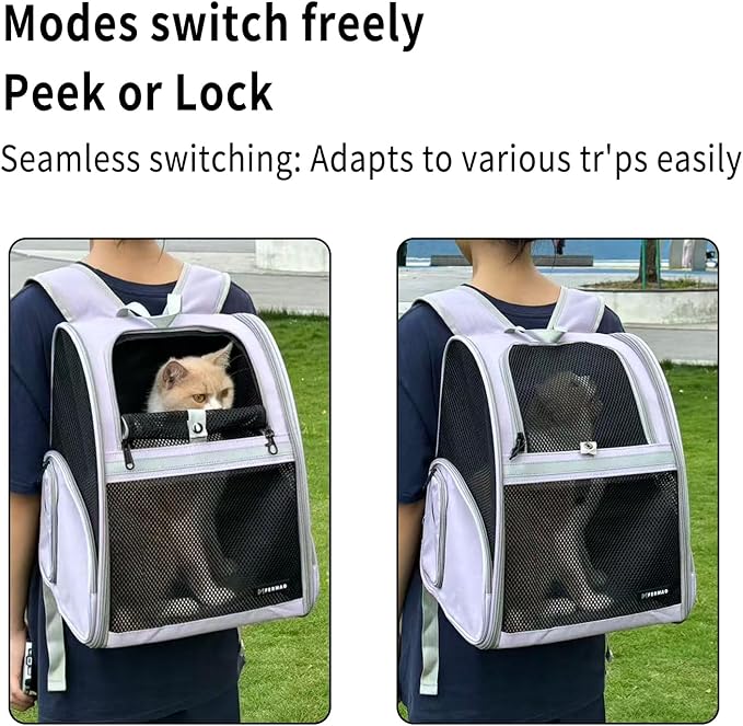 Cat Backpack Carrier for Small Dogs and Medium cat Puppy Kitten Bunny Pet - Image 2