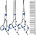 Professional 4 in 1 Dog & Cat Grooming Scissors Kit by Unknown