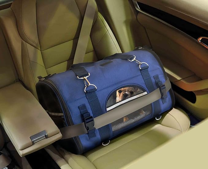 6 in 1 Sturdy pet Carrier Backpack & Front/Chest pet Carrier & Shoulder & pet - Image 6