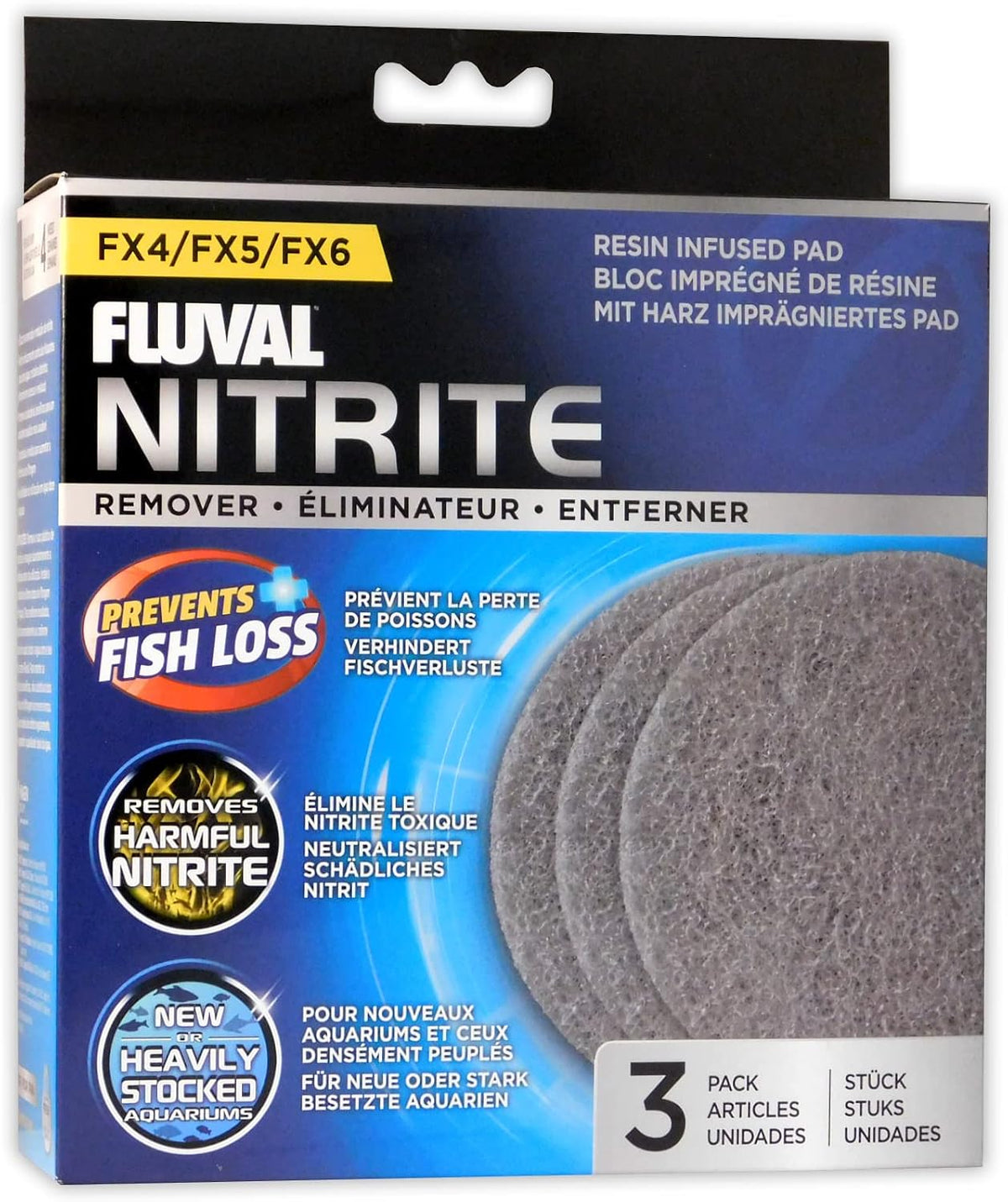 Fluval FX4/FX5/FX6 Bio-Foam, Replacement Aquarium Filter Media, 2-Pack, A239