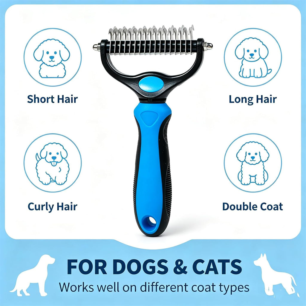 Pet Pro Grooming Tool for Dogs, Glide and Shed Rake for Dogs