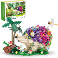 RiceBlock Hedgehog Building Sets, Flowers Animal Building Toys Collectible Gift ，Birthday Gifts Toys for Adults and Kids Age 6+(998 Pieces).